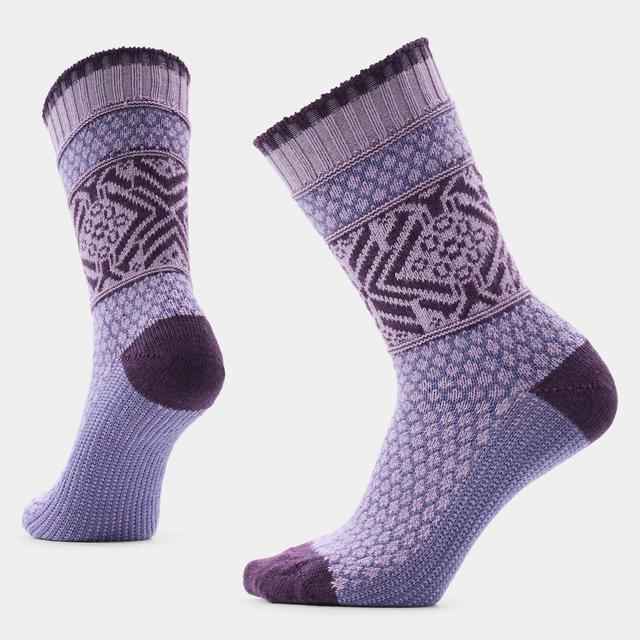 Unisex Everyday Cozy Popcorn Snowflake Pattern Crew Socks