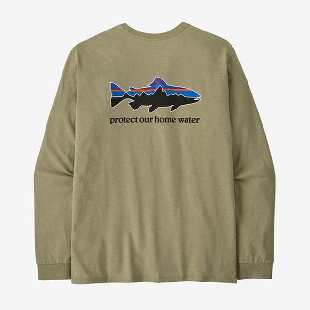 Men's Long Sleeved Home Water Trout Responsibili Tee - Earth's Edge