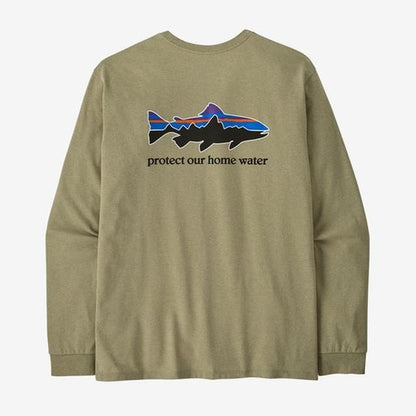 Men's Long Sleeved Home Water Trout Responsibili Tee - Earth's Edge