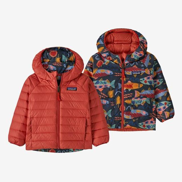 Baby Reversible Down Sweater Hoody - Earth's Edge
