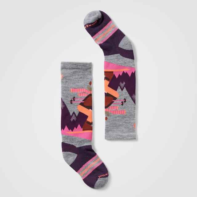 Men's Wintersport Full Cushion Mountain Moose Pattern Over The Calf Socks