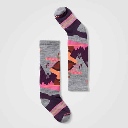 Men's Wintersport Full Cushion Mountain Moose Pattern Over The Calf Socks