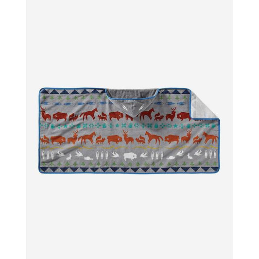 Shared Paths Hooded Towel