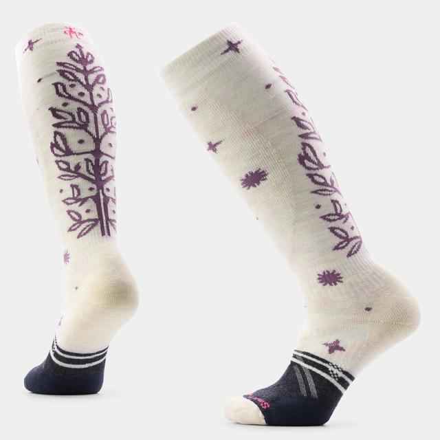 Women's Ski Ice Blossom Over the Calf Socks