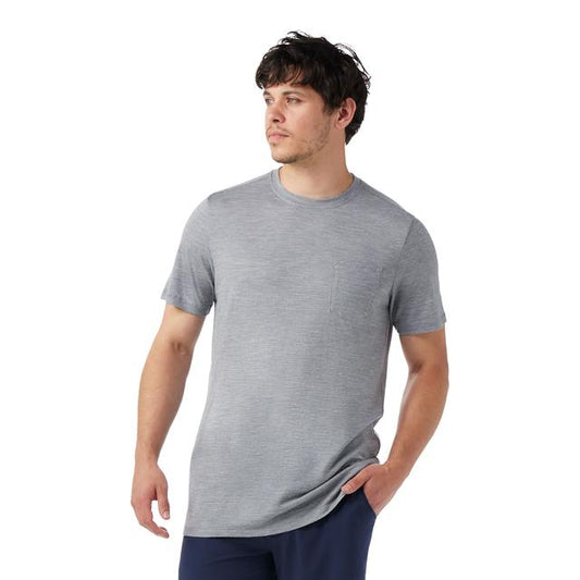 Mens Men's Merino Hemp Blend Pocket T-Shirt