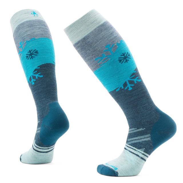 Women's Ski Snowpocalypse Pattern Over The Calf Socks