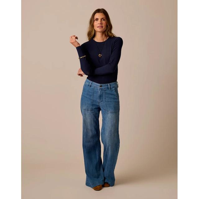 Women's Farrah Lightweight Denim Wide Leg