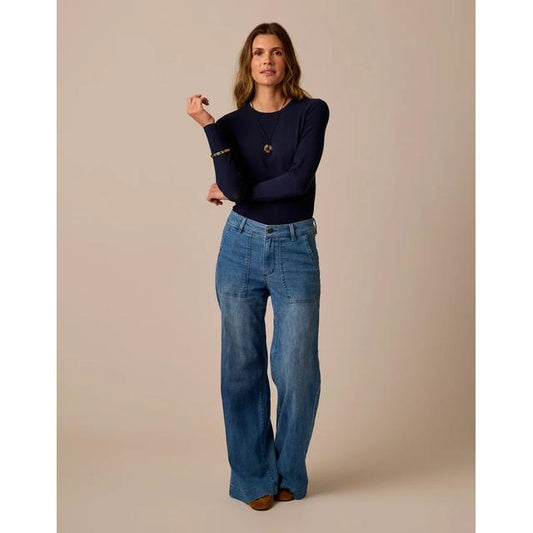 Women's Farrah Lightweight Denim Wide Leg