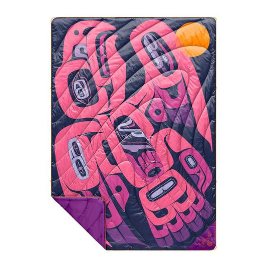 Rumpl Original Puffy Blanket | Crystal Worl | Eagle & Sun