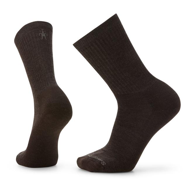 Unisex Everyday Solid Rib Crew Socks