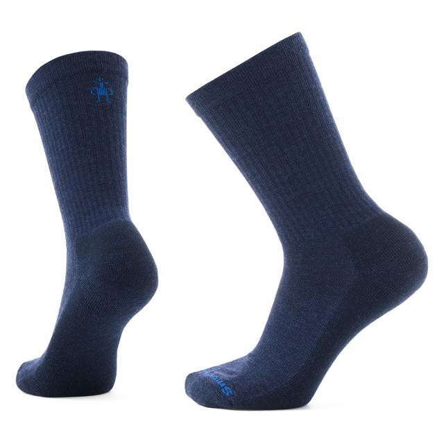 Unisex Everyday Solid Rib Crew Socks