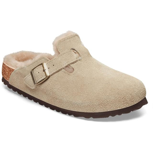 Women's Boston Shearling Clogs  Brown