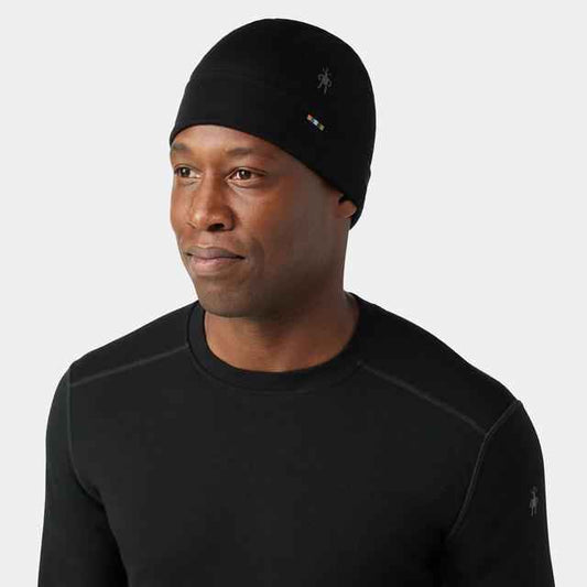 Unisex Thermal Merino Reversible Cuffed Beanie Hat