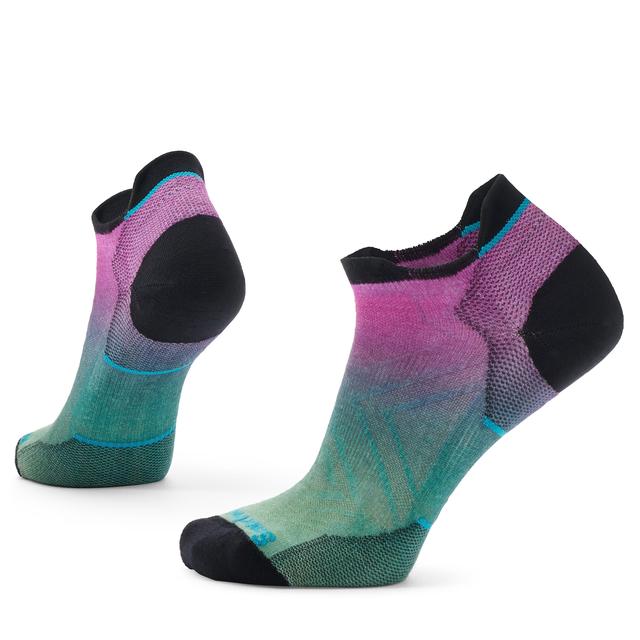 Women's Run Zero Cushion Ombre Print Low Ankle Socks