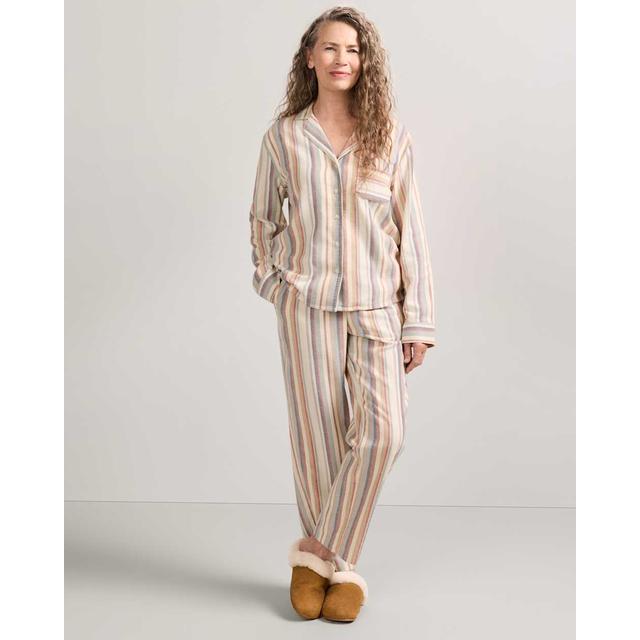 Women's Multi Stripe Flannel Pajama Set