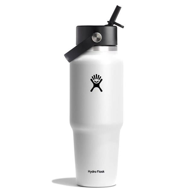 32 oz Wide Mouth Travel Bottle with Flex Straw Cap