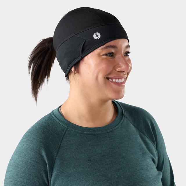 Active Fleece Ponytail Beanie Black