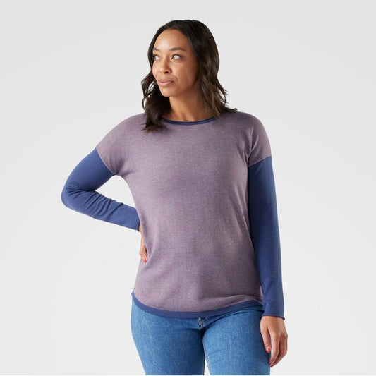 Women's Shadow Pine Colorblock Crew Sweater - Earth's Edge