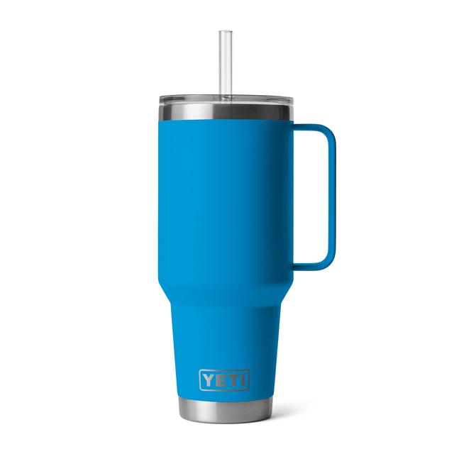 Rambler 42 oz Straw Mug - Big Wave Blue