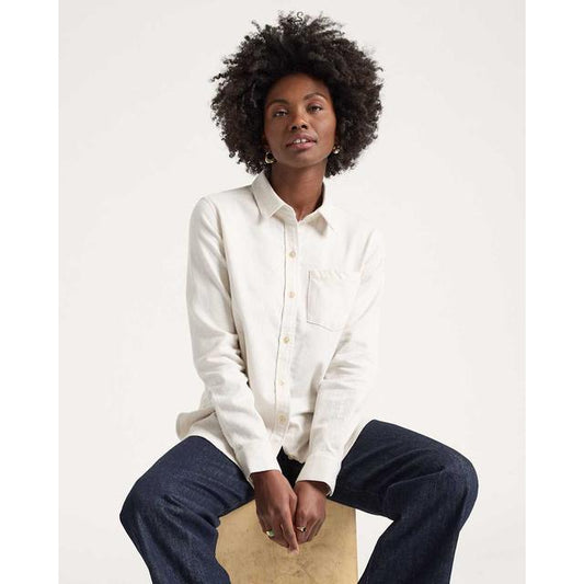 Cotton Flannel Relaxed Shirt