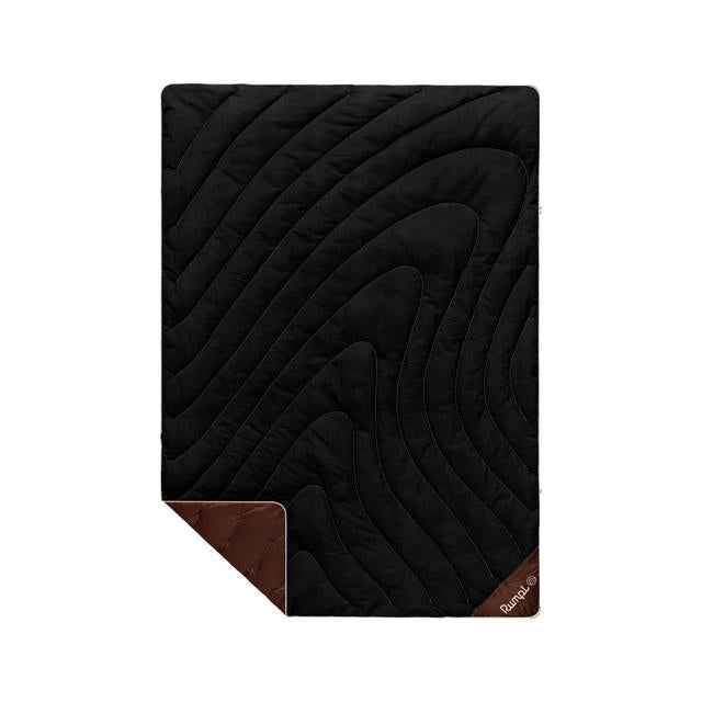 Campfire Puffy Throw Blanket - Black Mocha