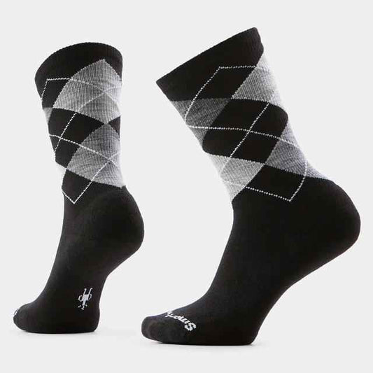 Everyday Diamond Jim Argyle Crew Socks Black
