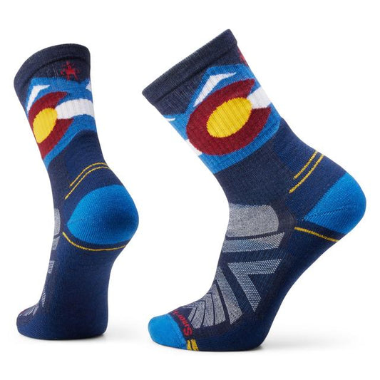 Unisex  Hike Colorado Crew Socks Laguna Blue
