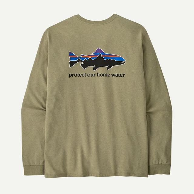 Men's Long Sleeved Home Water Trout Responsibili Tee - Earth's Edge
