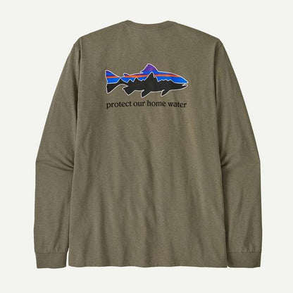 Men's L/S Home Water Trout Responsibili-Tee - Earth's Edge