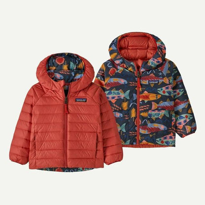 Baby Reversible Down Sweater Hoody - Earth's Edge