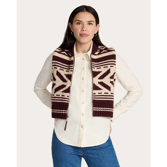 Graphic Shetland Collection Zip Vest