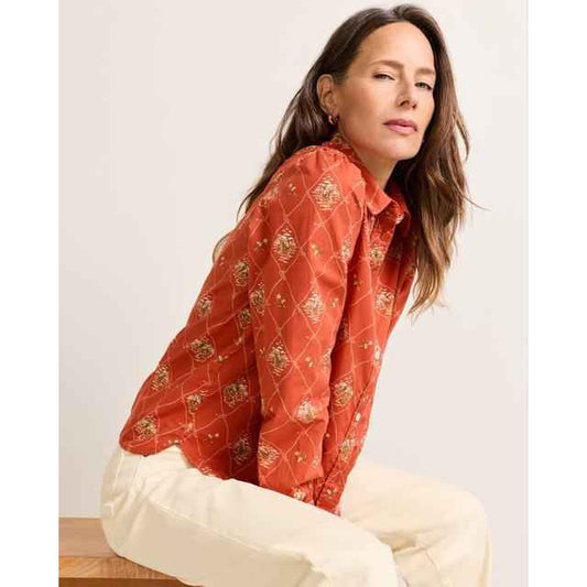 Women's Cowgirl Lattice Winona Puff Sleeve Shirt