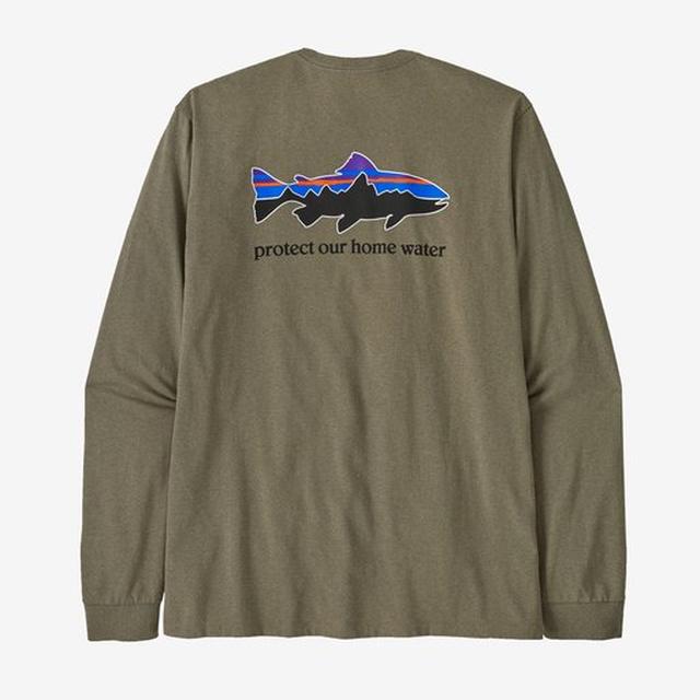 Men's Long Sleeved Home Water Trout Responsibili Tee - Earth's Edge