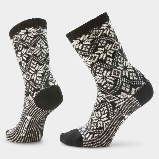Unisex Everyday Cozy Traditional Snowflake Crew Socks