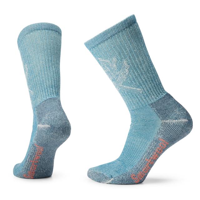 Women's Hike Classic Edition Light Cushion Leaf Pattern Crew Socks