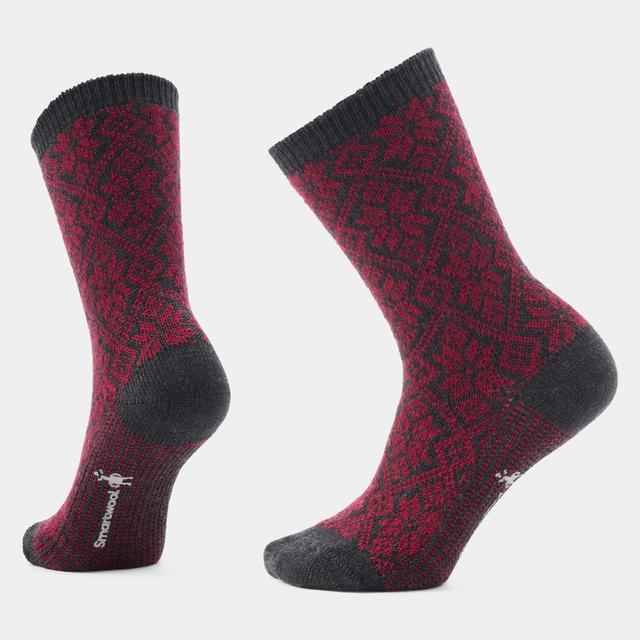 Unisex Everyday Cozy Traditional Snowflake Crew Socks