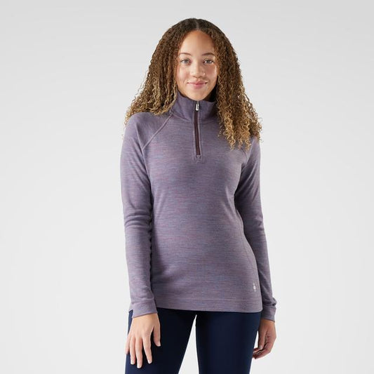 Womens Women's Classic Thermal Merino Base Layer 1/4 Zippers Top