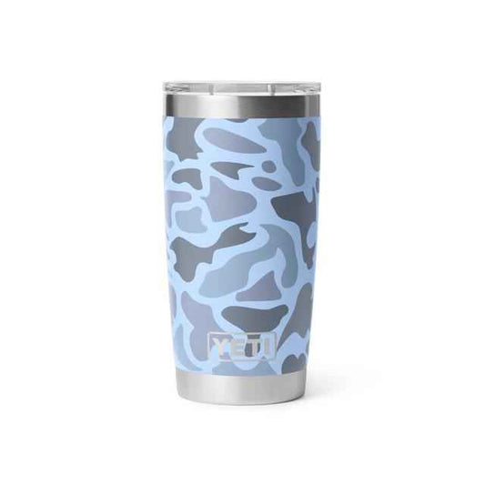 Rambler 20 oz Tumbler - Blue Camo