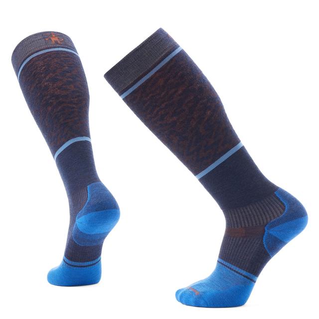 Snowboard Retro Line Over The Calf Socks