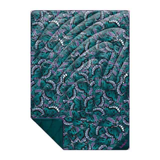 Original Puffy Blanket - Mint Green Butterflies