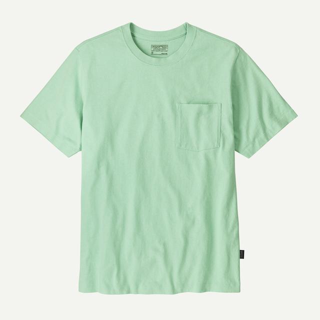 Men's Midweight Daily Pocket T Shirt in Rinsed Green, XXL