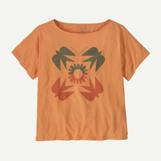 ウィメンズ・サンファースト・リラックス・ドロップスリーブ・オーガニック・Tシャツ