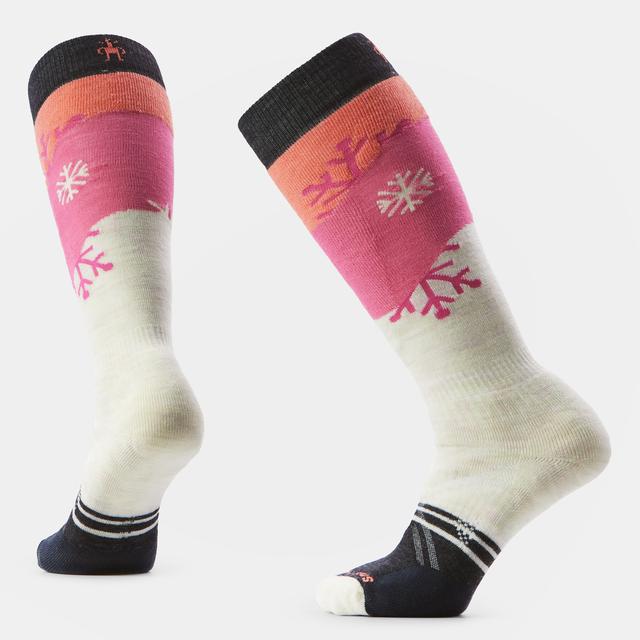 Women's Ski Snowpocalypse Pattern Over The Calf Socks - Earth's Edge