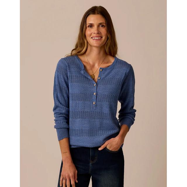 Women's Amara Pointelle Sweater - Earth's Edge