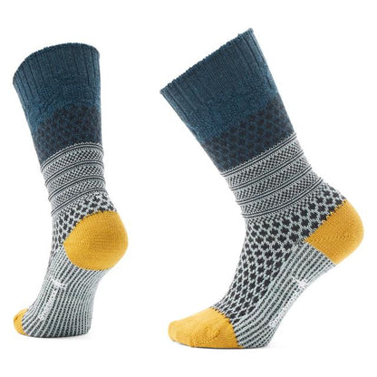 Unisex Everyday Cozy Popcorn Cable Crew Socks - Earth's Edge