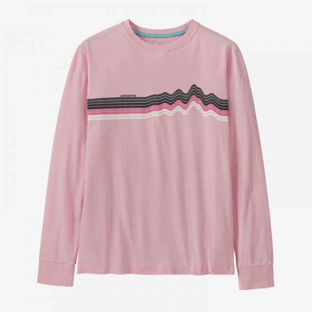 Kid's L/S Regenerative Organic Certified Cotton Ridge Rise Stripe T-Shirt