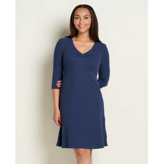 Women's Rosalinda Cable Rib LS Dress