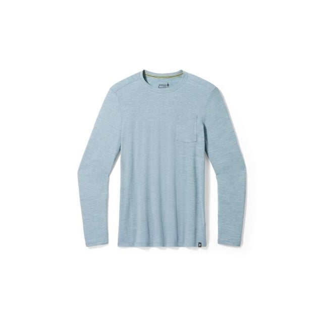 Men's Merino Hemp Blend Long Sleeve Pocket Tee