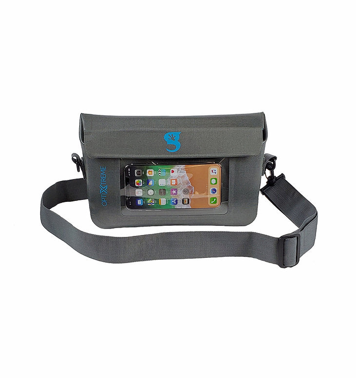 Optixtreme Phone Tote from Geckobrands. Made from premium quality materials this case keeps phones and small valuable dry and safe. 